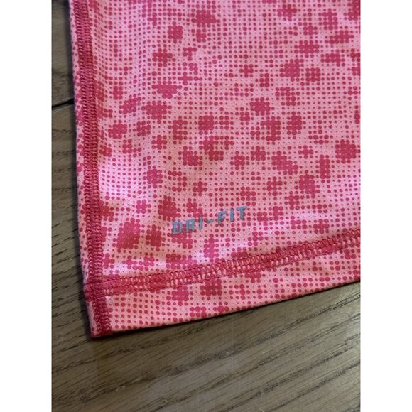 Nike Pro Women’s Large Running Shirt Peach ISH PinkDri-Fit Patterned Quarter Zip - Picture 7 of 14